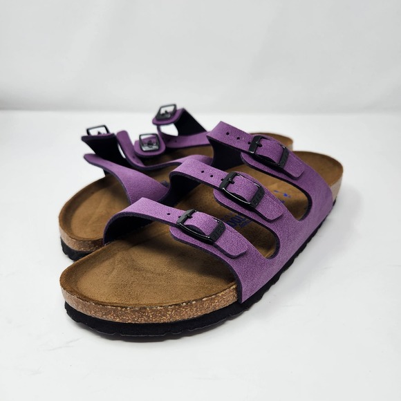 Birkenstock Shoes - Birkenstock Florida Shoes Womens Size 39 US 8 Purple BOX Included